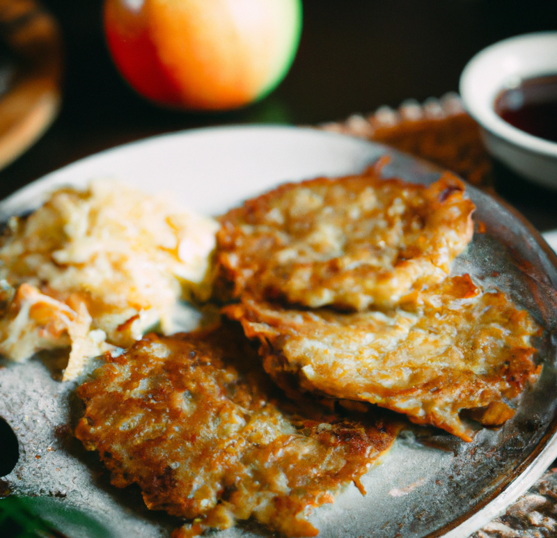 Kartoffelpuffer mit Apfelmus
