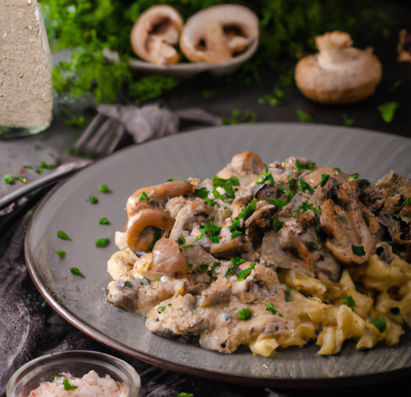 Spätzle mit Pilzsoße
